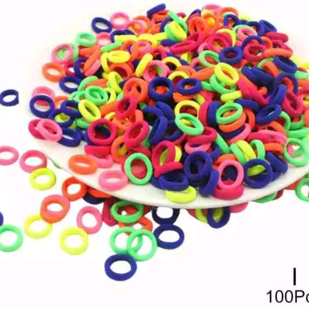 100pcs hair ties